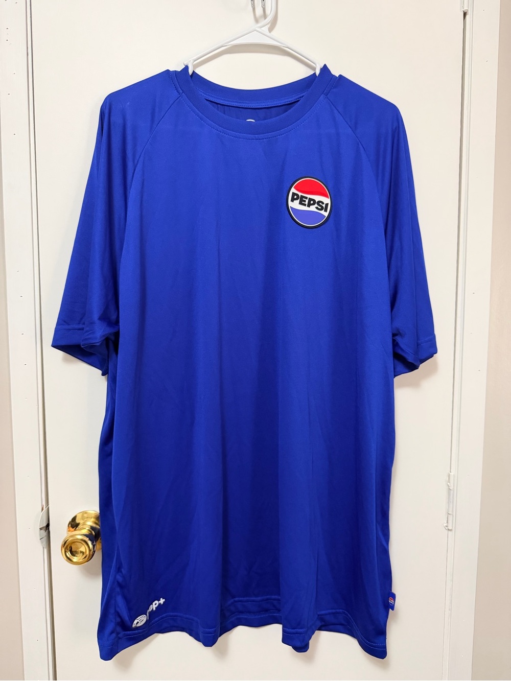 Pepsi Blue Short-Sleeve Performance Tee with Logo